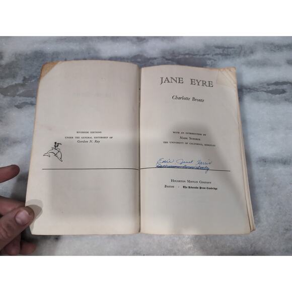 Jane‎ Eyre by Charlotte Bronte, 1959 Paperback, Riverside Editions - Picture 5 of 7